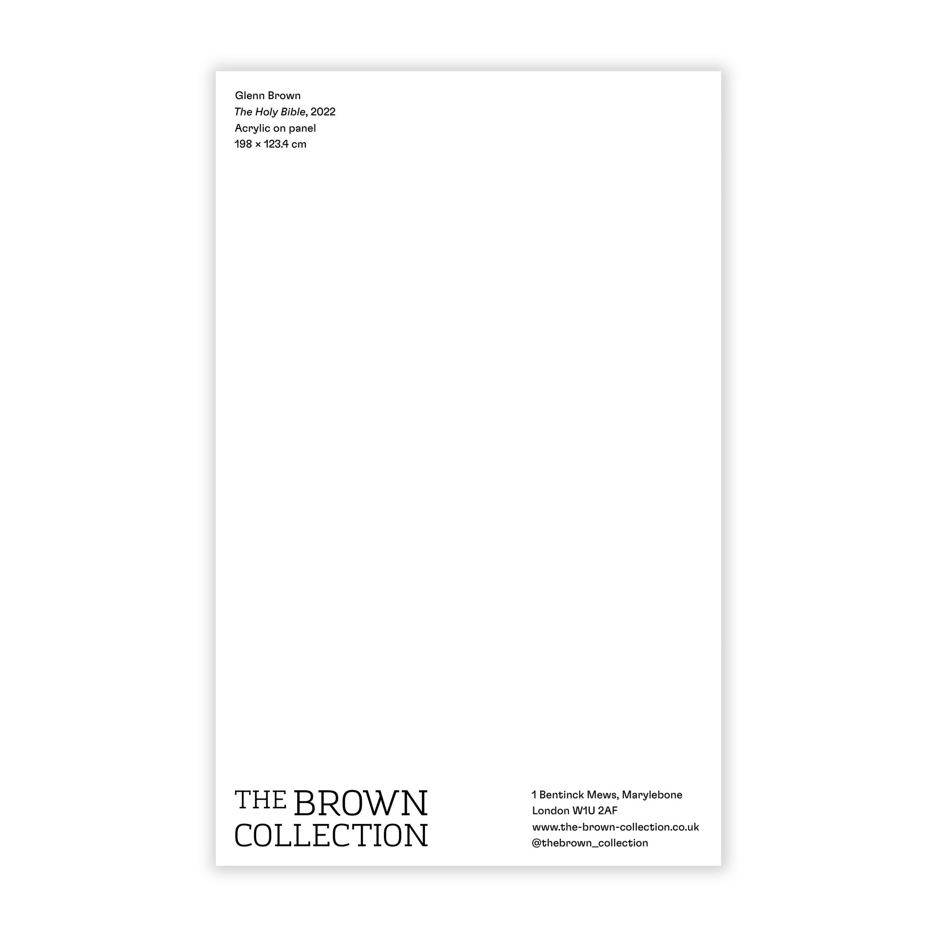 Glenn Brown 'The Holy Bible' Postcard