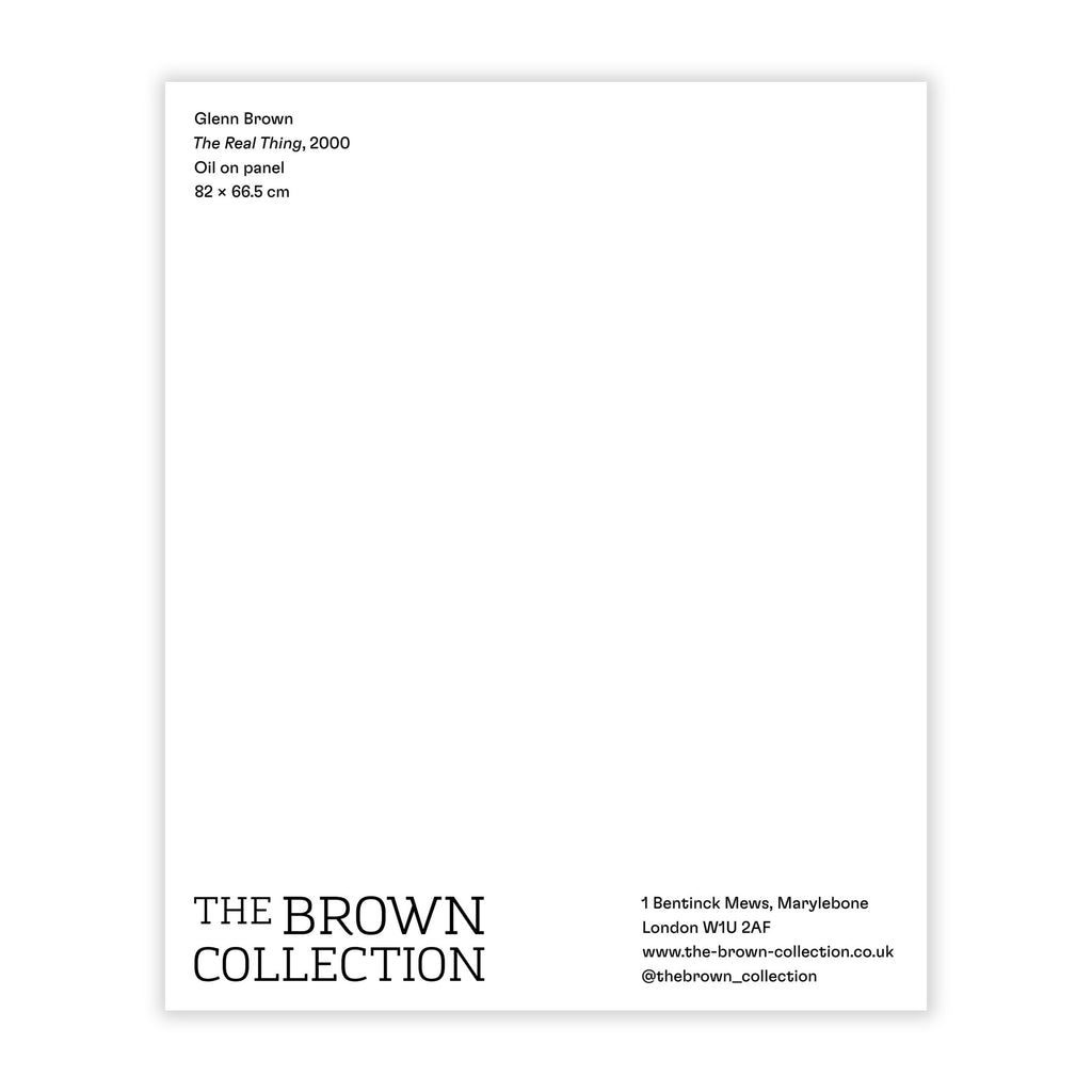 Glenn Brown 'The Real Thing' Postcard