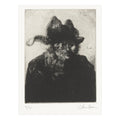 Glenn Brown 'Layered Portrait (after Rembrandt) 9' Etching
