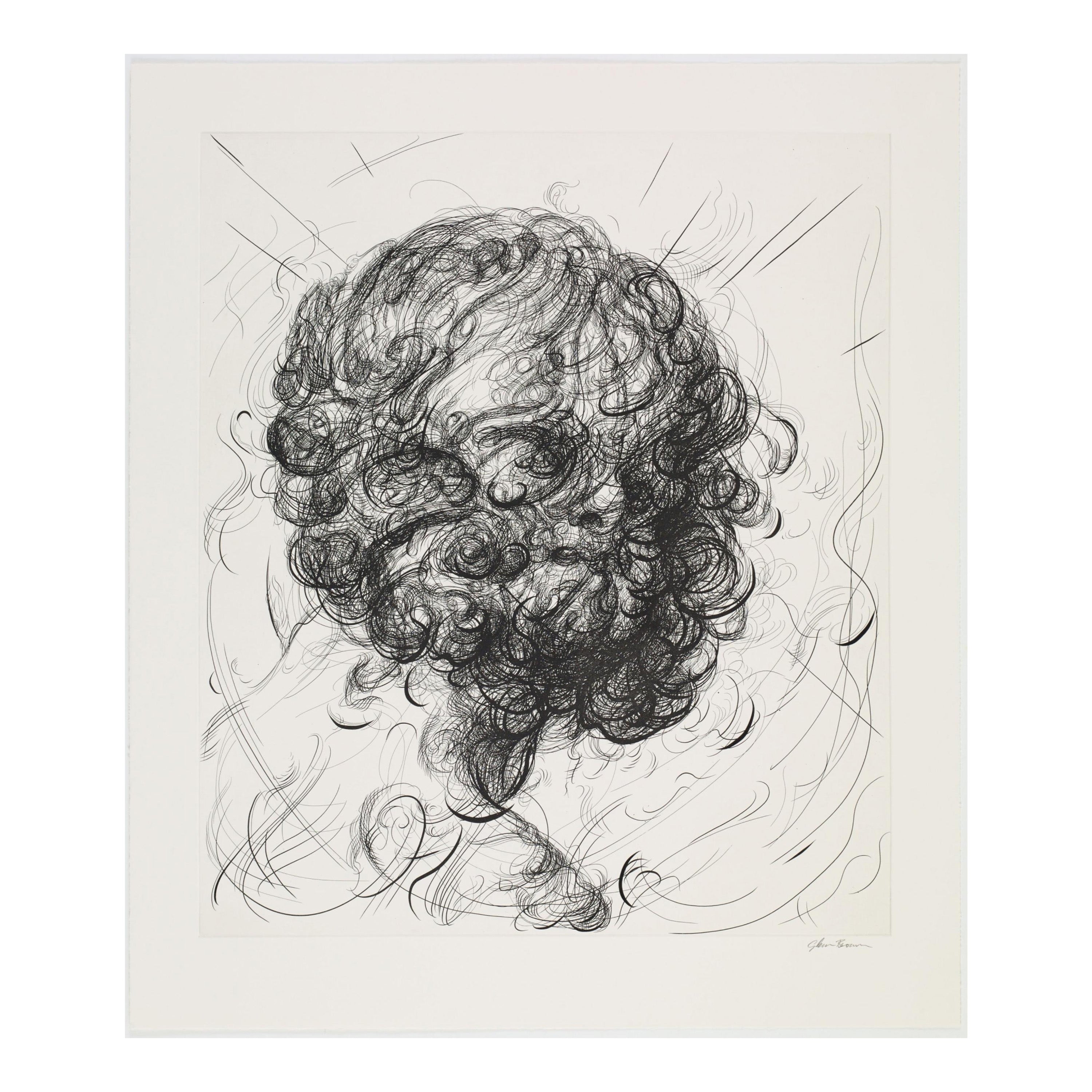 Glenn Brown 'Bring on the Dancing Horses (after Greuze/Hesse)' Etching