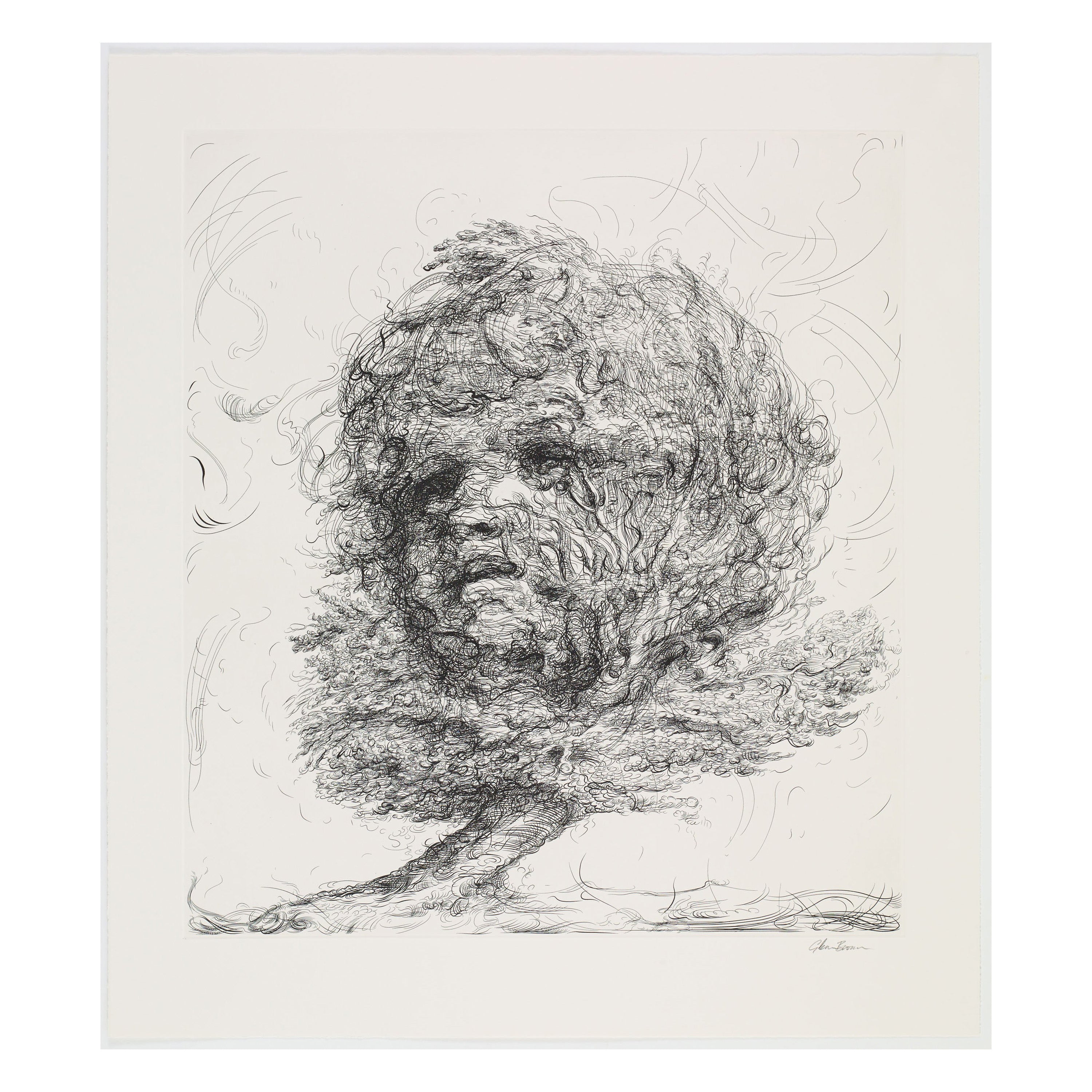 Glenn Brown 'Bring on the Dancing Horses (after De Gheyn II/Greuze)' Etching