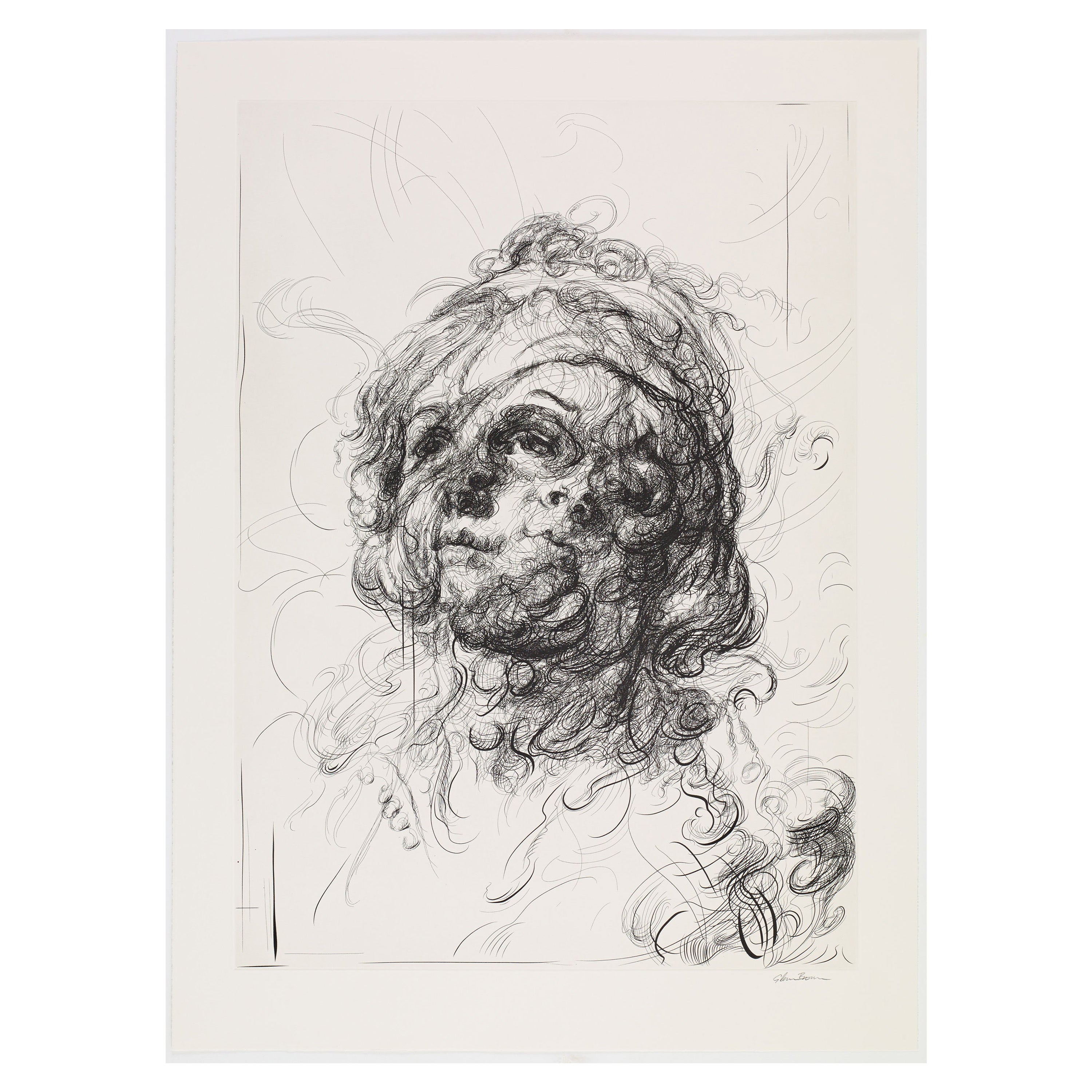 Glenn Brown 'Bring on the Dancing Horses (after Greuze/Jordaens)' Etching