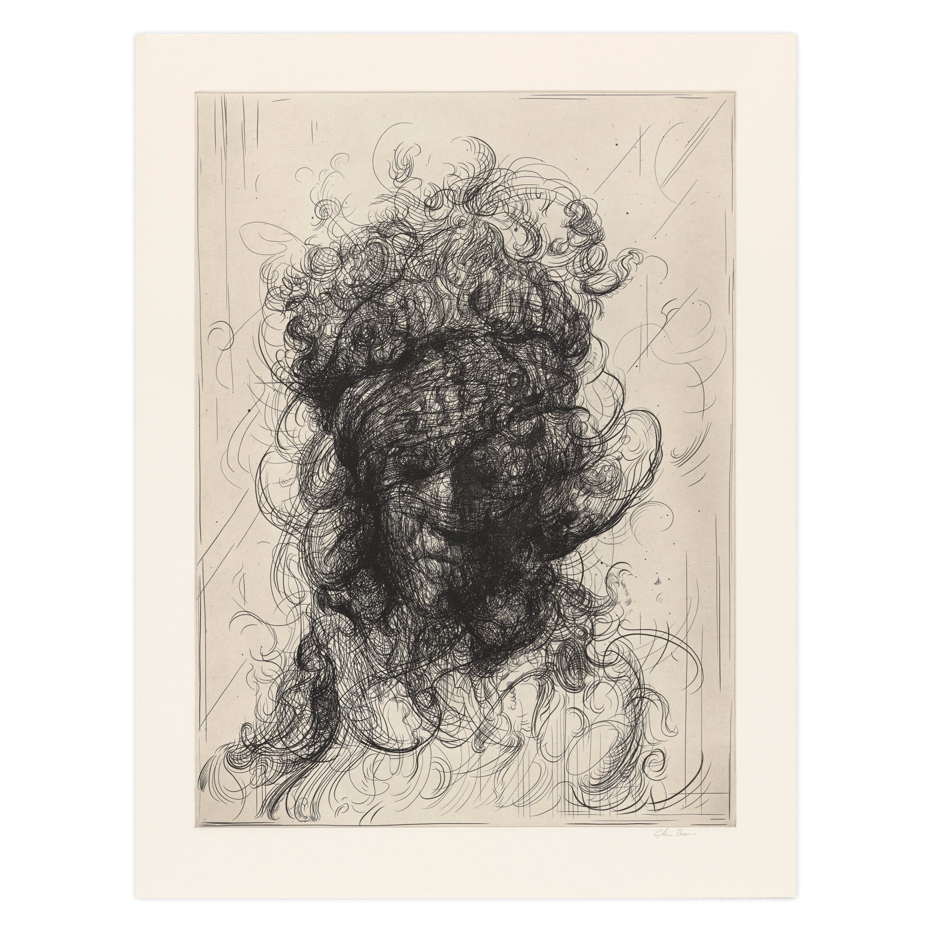 Glenn Brown 'Half-Life (after Rembrandt) 2' Etching