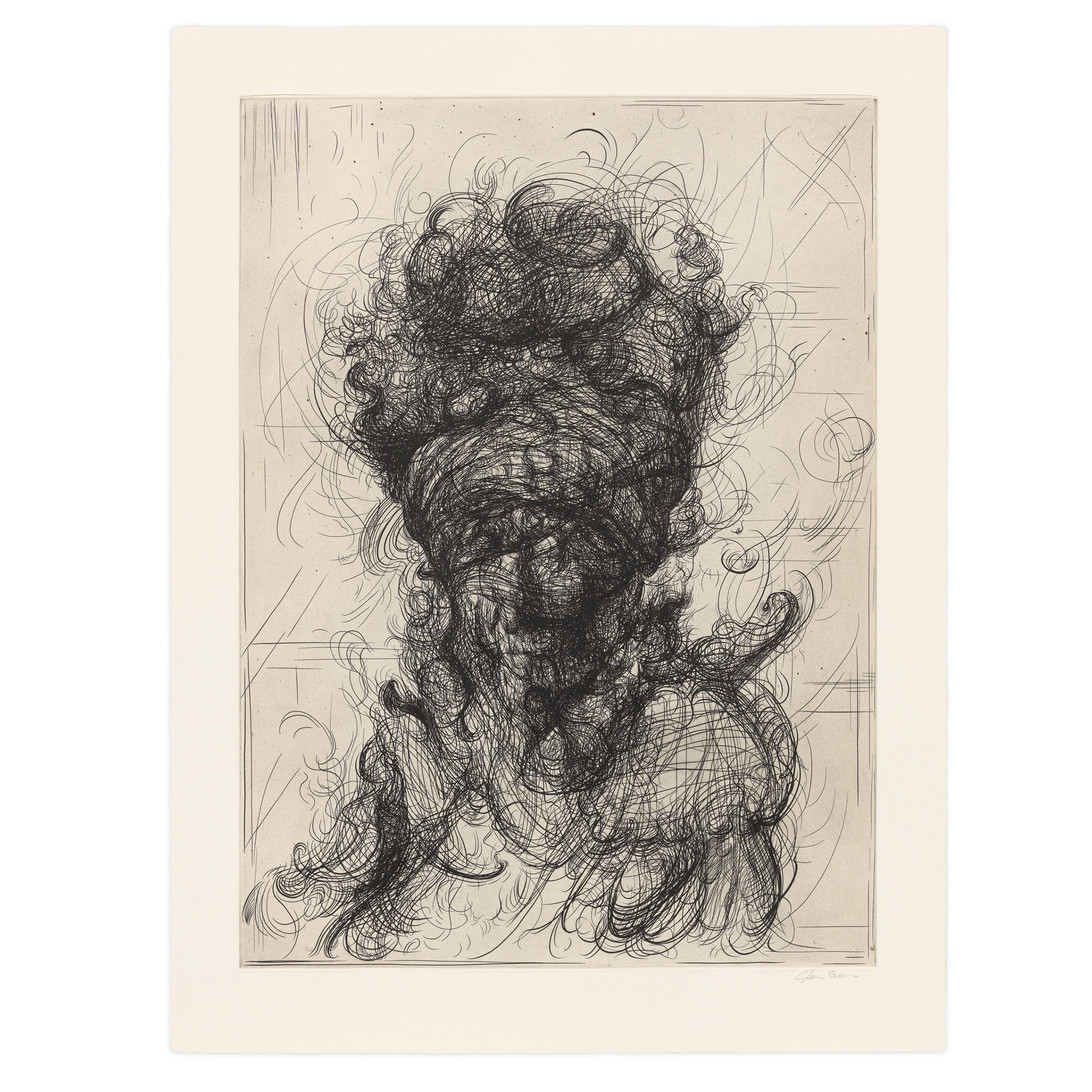 Glenn Brown 'Half-Life (after Rembrandt) 4' Etching