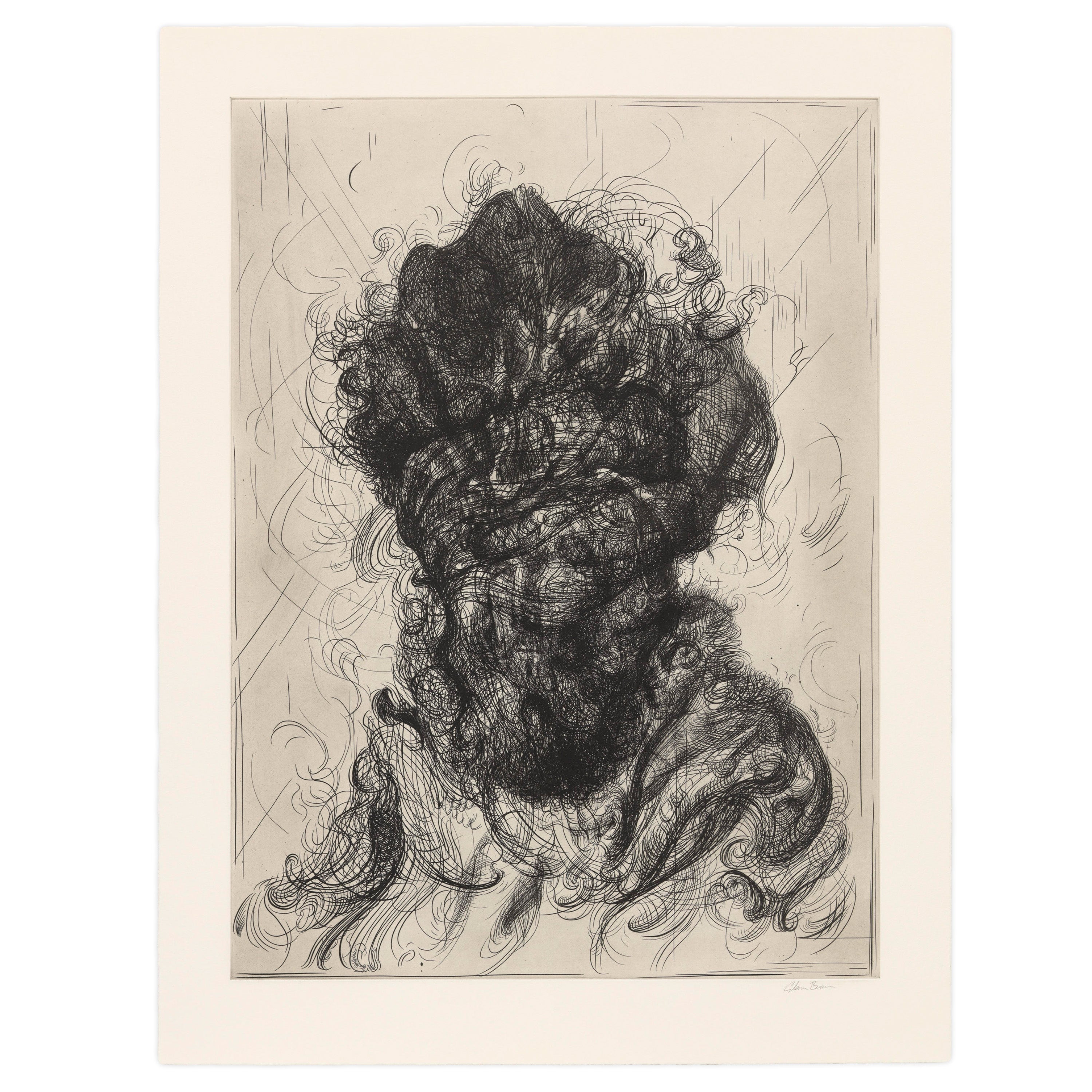 Glenn Brown 'Half-Life (after Rembrandt) 5' Etching