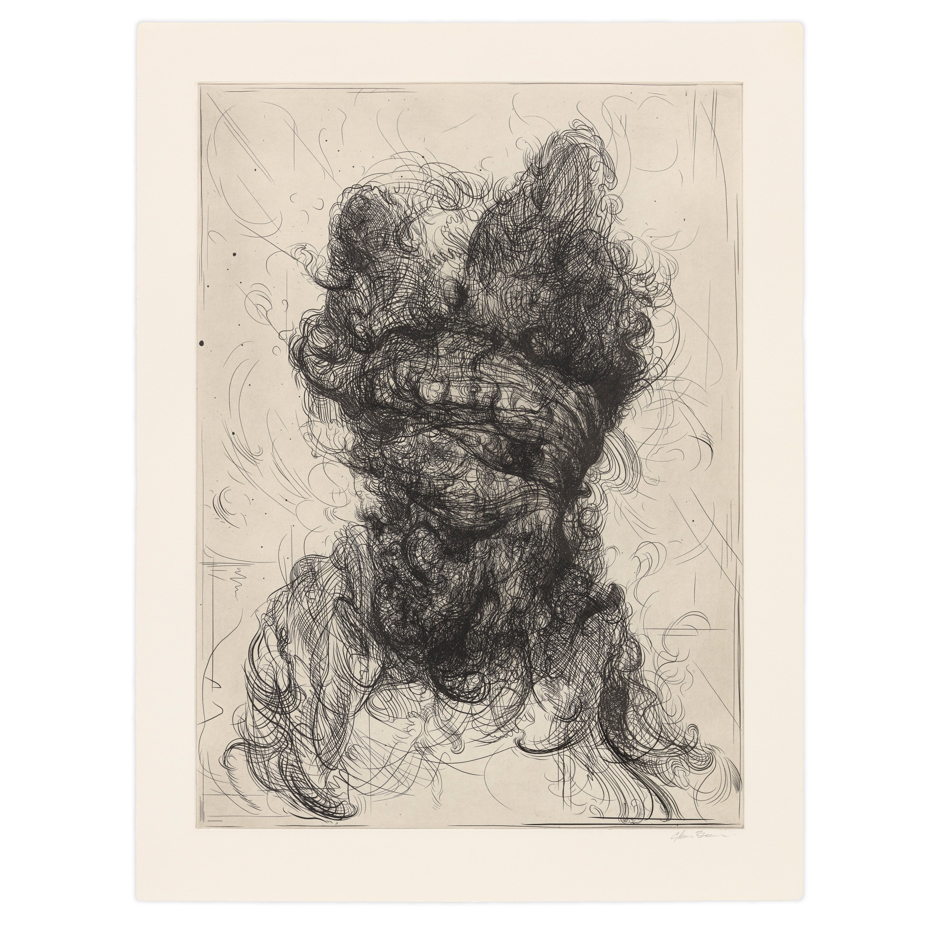 Glenn Brown 'Half-Life (after Rembrandt) 3' Etching
